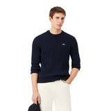 Lacoste Cable Knit Sweater Navy
