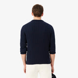 Lacoste Cable Knit Sweater Navy