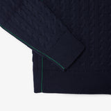 Lacoste Cable Knit Sweater Navy