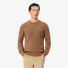 Lacoste Cable Knit Sweater Tan