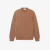 Lacoste Cable Knit Sweater Tan
