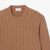 Lacoste Cable Knit Sweater Tan