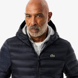 Lacoste Hooded Puffer Jacket Navy