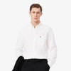 Lacoste Long Sleeve Button Down Oxford White