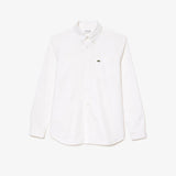 Lacoste Long Sleeve Button Down Oxford White