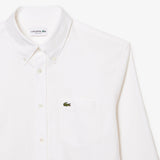 Lacoste Long Sleeve Button Down Oxford White