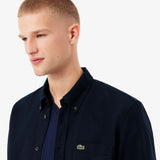 Lacoste Long Sleeve Button Down Oxford Shirt Navy