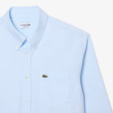 Lacoste Long Sleeve Button Down Oxford Blue