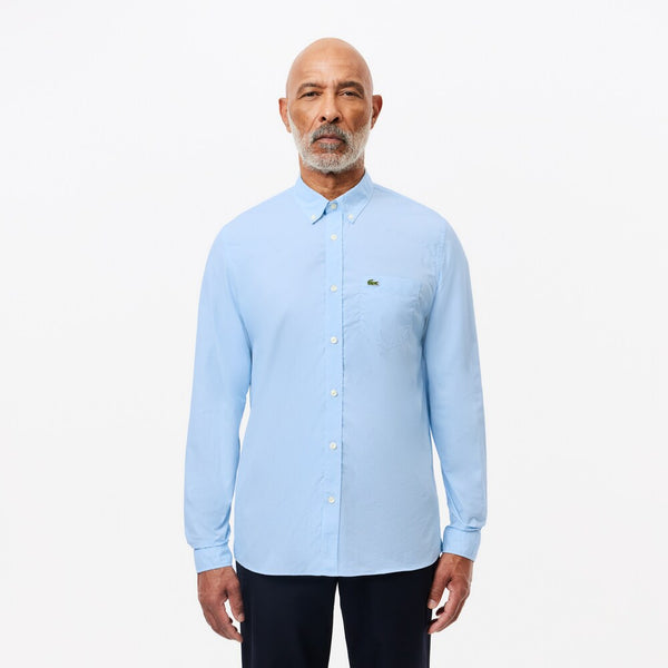 Lacoste Gingham Shirt Light Blue