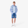 Lacoste Check Shirt White/Blue