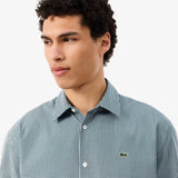 Lacoste Check Shirt White/Green