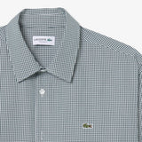 Lacoste Check Shirt White/Green