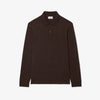 Lacoste Long Sleeve Merino Polo Brown
