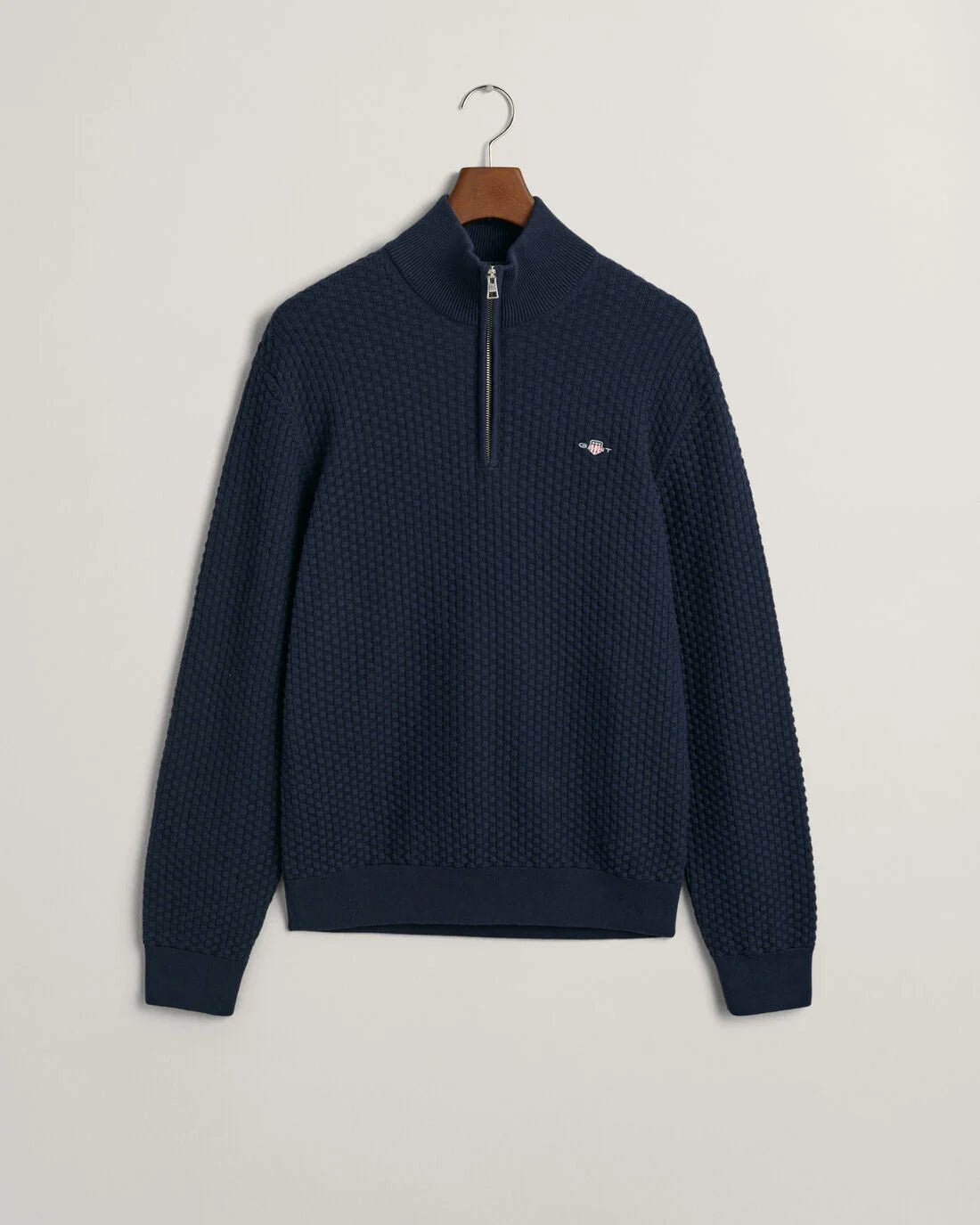 Gant casual cotton half zip jumper best sale