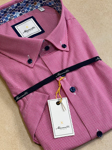 Scott A09/101ss             Gingham Bright Red