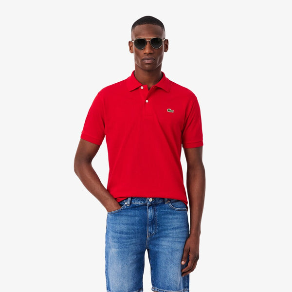 Lacoste Mesh Polo Bordeaux Red