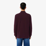 Lacoste Long Sleeve Polo Burgundy