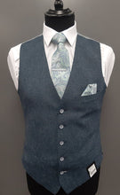 Load image into Gallery viewer, Remus Uomo Blue Leo Waistcoat 52364/Wool 28 Dark Blue
