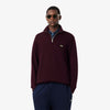 Lacoste Knit Half Zip Bordeaux