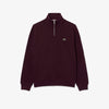 Lacoste Knit Half Zip Bordeaux