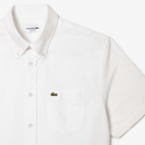 Lacoste Short Sleeve Oxford White