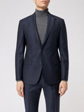Roy Robson Regular Wool Jacket Navy Marine
