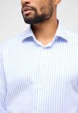 Eterna Modern Fit Stripe Shirt Blue