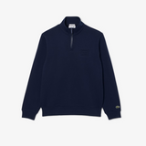 Lacoste Square Logo Half Zip Navy SS26