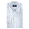 Marco Manzini Linen Stripe Shirt Baby Blue