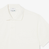 Lacoste Square Logo Polo Cream
