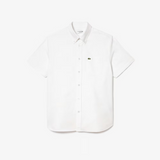 Lacoste Short Sleeve Oxford White