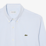 Lacoste Gingham Shirt Light Blue