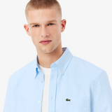 Lacoste Short Sleeve Oxford Light Blue
