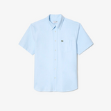 Lacoste Short Sleeve Oxford Light Blue