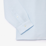 Lacoste Linen Button Down Sky Blue
