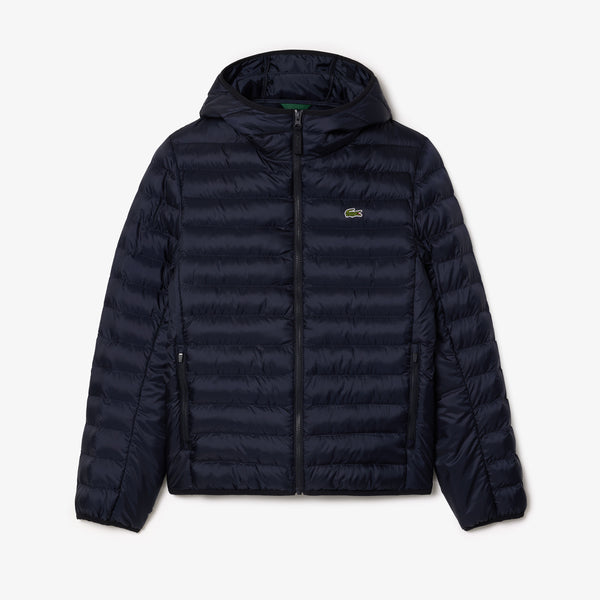Lacoste Hooded Puffer Jacket Navy