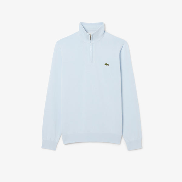 Lacoste Knit Half Zip Light Blue
