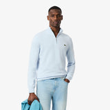 Lacoste Knit Half Zip Light Blue