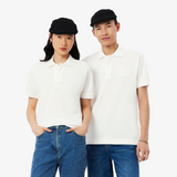 Lacoste Square Logo Polo Cream
