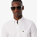 Lacoste Short Sleeve Oxford White