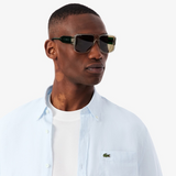 Lacoste Linen Button Down Sky Blue