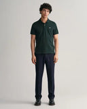 Gant Shield Polo Tartan Green