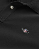Gant Long Sleeve Shield Polo Black