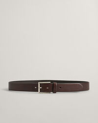 Gant Leather Belt Dark Mahogony