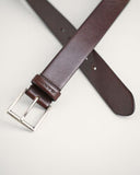 Gant Leather Belt Dark Mahogony
