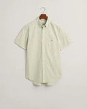 Gant Short Sleeve Gingham Shirt Milky Matcha
