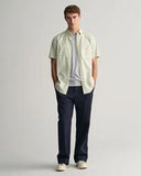 Gant Short Sleeve Gingham Shirt Milky Matcha