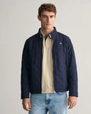 Gant Quilted Jacket Evening Blue