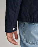 Gant Quilted Jacket Evening Blue