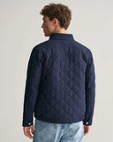 Gant Quilted Jacket Evening Blue